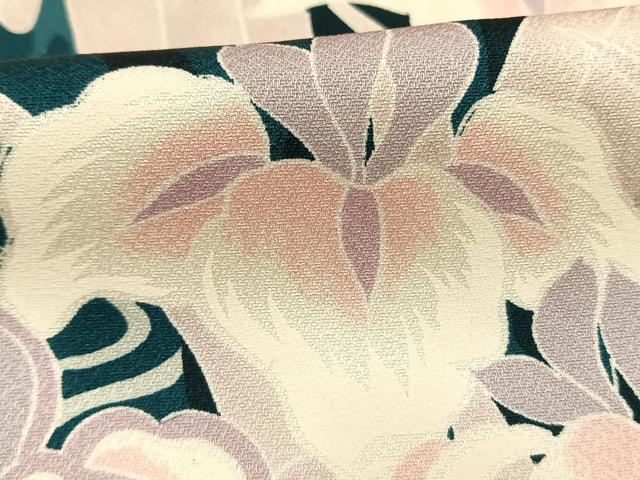 平和屋着物●豪華振袖　草花文　暈し染め　正絹　逸品　AABG4337fy