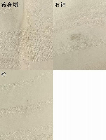 平和屋着物●振袖用長襦袢　無双仕立て　孔雀羽地紋　暈し染め　洗える着物　AABG4341fy
