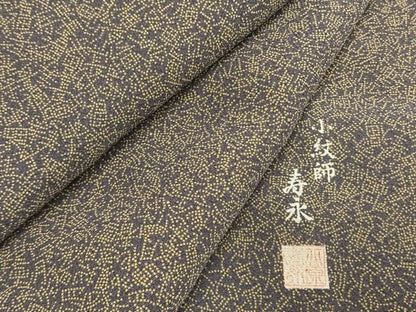 平和屋着物●小紋師　北原寿永　江戸小紋　吉祥文　さが美扱い　正絹　逸品　未使用　AABG4345fy