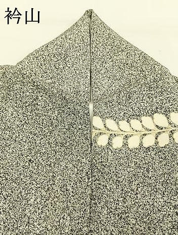 平和屋着物●訪問着　駒刺繍　辻が花　舞蝶文　金彩　正絹　逸品　AABG4356fy