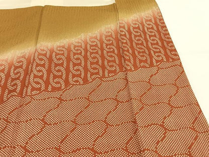 平和屋着物●豪華振袖　駒刺繍　草花文　暈し染め　正絹　逸品　AABG4359fy
