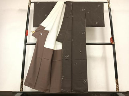 平和屋着物●京都の名門ブランド　銀花仙　小紋　輪違い　正絹　逸品　未使用　AABG4365fy