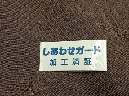 平和屋着物●京都の名門ブランド　銀花仙　小紋　輪違い　正絹　逸品　未使用　AABG4365fy