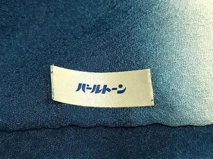 平和屋着物●訪問着　絞り　舞葉文　正絹　逸品　AABG4371fy