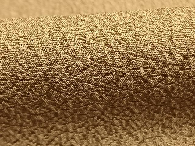 平和屋着物●染色作家　斉藤三才　色無地　寿光織　桑染色　証紙付き　正絹　逸品　AABG4388fy