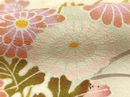 平和屋着物●本加賀友禅作家　志田弘子　訪問着　枝花文　暈し染め　正絹　逸品　AABG4389fy