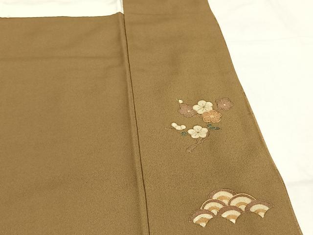 平和屋着物●訪問着　駒刺繍　松竹梅　金銀彩　金糸　正絹　逸品　AABG4390fy