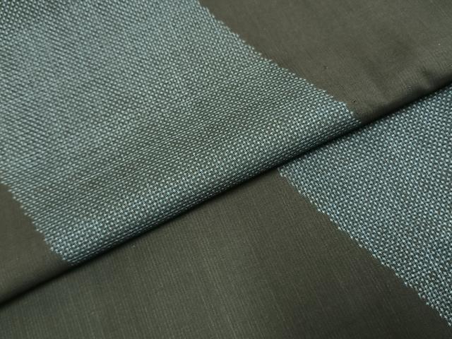 平和屋着物●本場大島紬　一元7マルキ　斜縞　黒地　正絹　逸品　未使用　AABG4394fy