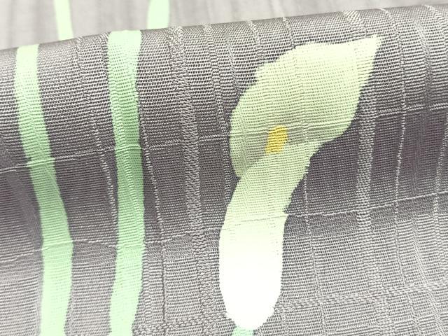 平和屋着物●上質な小紋　手描き　カラー　京都きもの友禅扱い　正絹　逸品　AABG4398fy