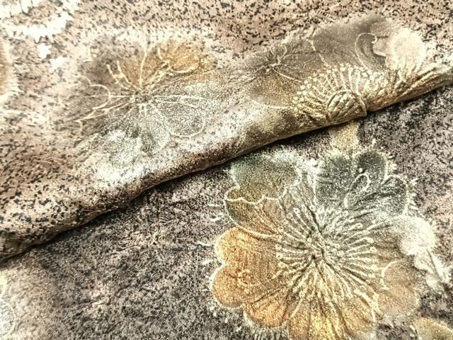 平和屋着物●訪問着　作家物　絞り　辻が花　暈し染め　金銀彩　正絹　逸品　未使用　AABG4399fy