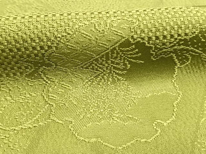 平和屋着物●上質な色無地　雪輪地紋　青丹色　正絹　逸品　AABG4403fy
