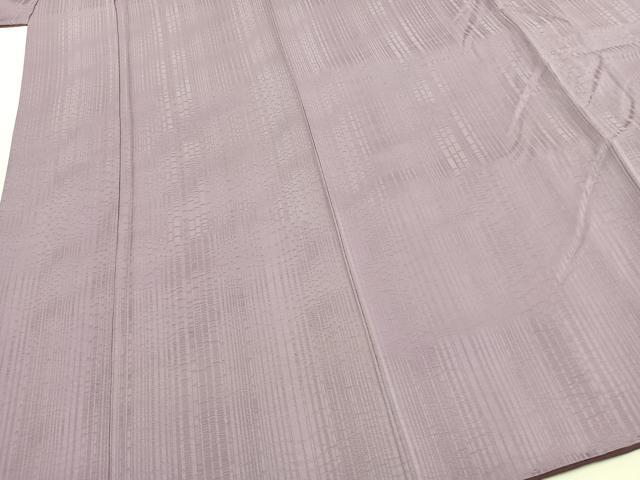 平和屋着物●上質な色無地　紋意匠　浅紫色　正絹　逸品　AABG4404fy