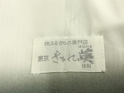 平和屋着物●洗える最高級着物　＜英＞はなぶさ謹製　小紋　縞　洗える着物　AABG4416fy
