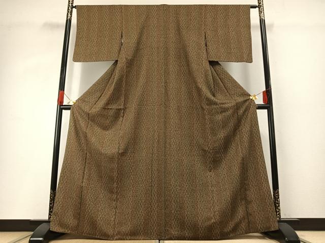 平和屋着物●洗える最高級着物　＜英＞はなぶさ謹製　小紋　立涌文　洗える着物　AABG4418fy