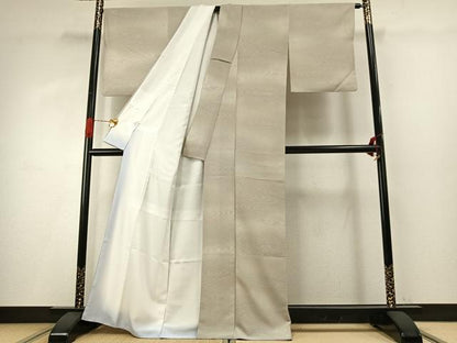 平和屋着物●小紋　流水文　さんび謹製　洗える着物　AABG4427fy