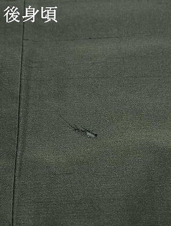 平和屋着物●訪問着　本場大島紬　総刺繍　蔦の葉文　黒地　正絹　逸品　AABG4430fy