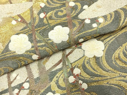 平和屋着物●豪華色留袖　作家物　寿光織　光琳屏風　暈し染め　金糸　さが美扱い　正絹　逸品　未使用　AABG4435fy