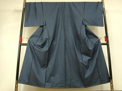平和屋着物●男性　本場大島紬　格子　正絹　逸品　AABG4437fy