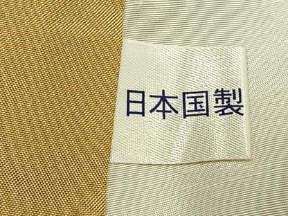 平和屋着物●結城紬　100亀甲　よろけ縞　正絹　逸品　AABG4443fy