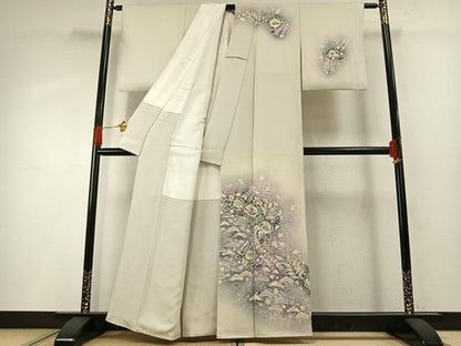 平和屋着物●越後十日町の一流染匠　桐屋・翠山工房　訪問着　絞り　辻が花　暈し染め　正絹　逸品　AABG4448fy