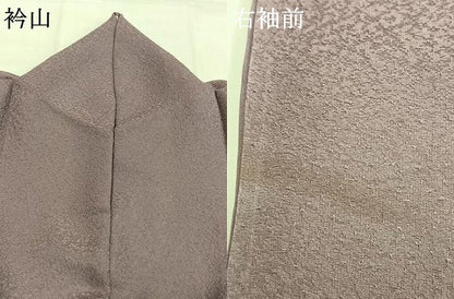 平和屋着物●上質な色無地　浅紫色　正絹　逸品　AABG4452fy