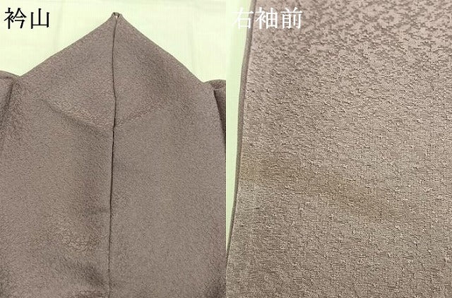 平和屋着物●上質な色無地　浅紫色　正絹　逸品　AABG4452fy