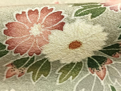 平和屋着物●訪問着　友禅　作家物　枝花文　正絹　逸品　AABG4456fy