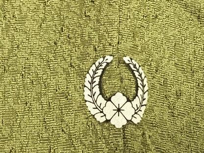 平和屋着物●無地絵羽訪問着　中国三大刺繍　汕頭刺繍　スワトウ刺繍　総刺繍　片輪車花地紋　青丹色　正絹　逸品　AABG4461fy