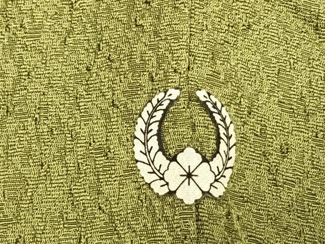 平和屋着物●無地絵羽訪問着　中国三大刺繍　汕頭刺繍　スワトウ刺繍　総刺繍　片輪車花地紋　青丹色　正絹　逸品　AABG4461fy