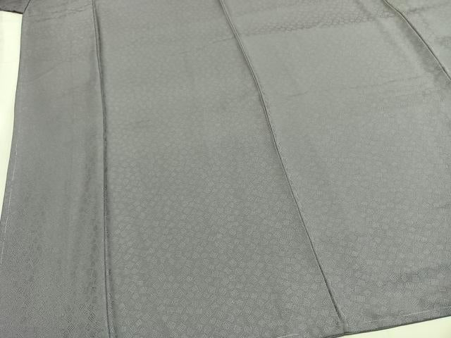 平和屋着物●本草木染作家　圓啓　色無地　作家物　源氏香地紋　薄色　正絹　逸品　未使用　AABG4463fy