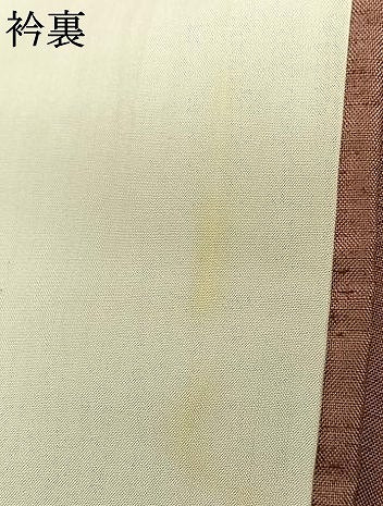 平和屋着物●訪問着　紬地　友禅　草花文　正絹　逸品　AABG4465fy