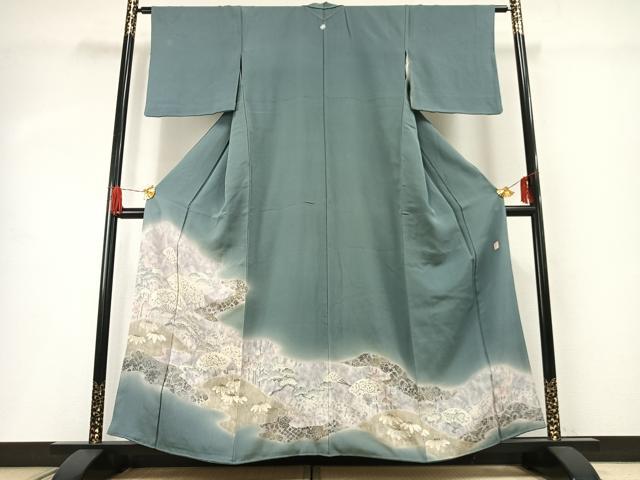 平和屋着物●十日町　名門　滝泰謹製　色留袖　絞り　辻が花　暈し染め　金彩　正絹　逸品　AABG4475fy