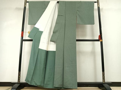 平和屋着物●上質な小紋　作家物　蜀江文　正絹　逸品　AABG4484fy