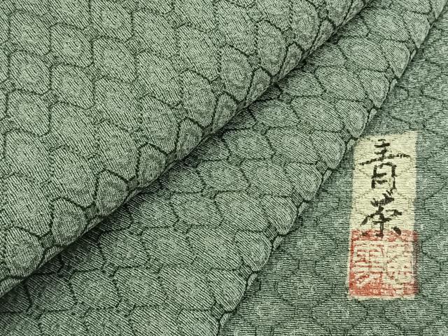 平和屋着物●上質な小紋　作家物　蜀江文　正絹　逸品　AABG4484fy