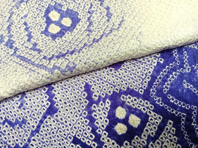 平和屋着物●豪華振袖　総絞り　草花文　暈し染め　正絹　逸品　AABG4487fy