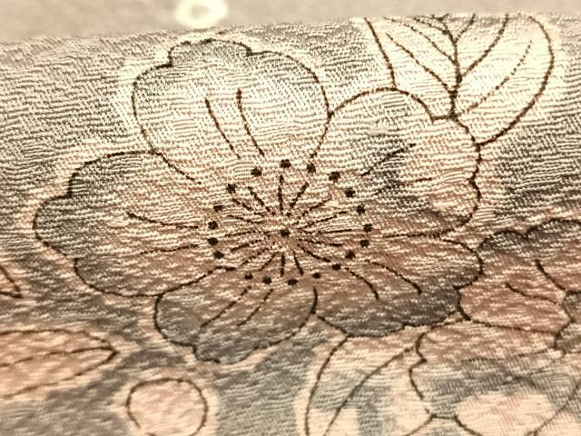平和屋着物●上質な小紋　絞り　辻が花　正絹　逸品　AABG4497fy