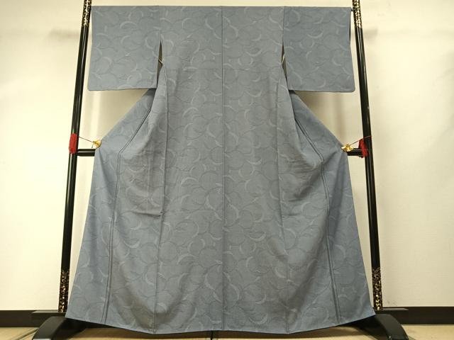 平和屋着物●江戸小紋　作家物　枝葉文　正絹　逸品　AABG4499fy