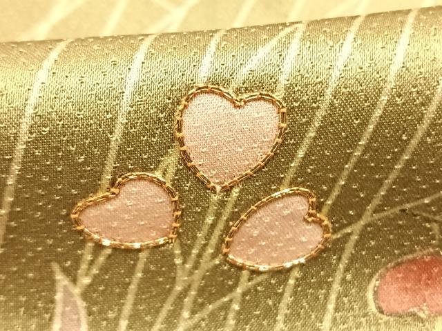 平和屋着物●訪問着　駒刺繍　草花文　金彩　正絹　逸品　AABG4504fy