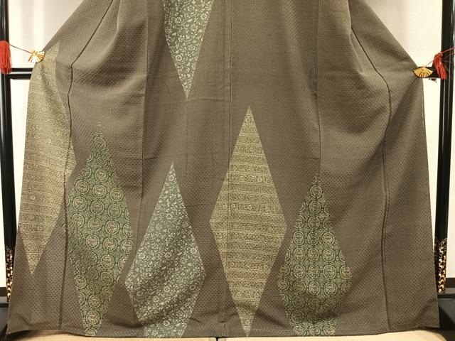平和屋着物●訪問着　正倉院文様　金彩　正絹　逸品　AABG4506fy