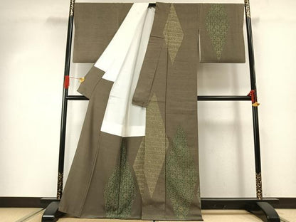 平和屋着物●訪問着　正倉院文様　金彩　正絹　逸品　AABG4506fy