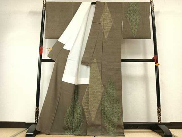 平和屋着物●訪問着　正倉院文様　金彩　正絹　逸品　AABG4506fy