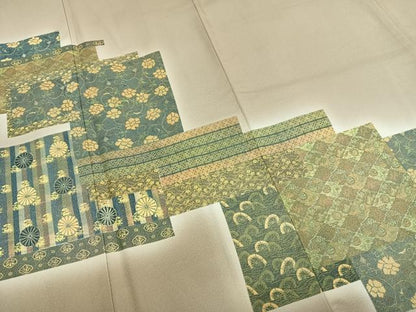 平和屋着物●洗える最高級着物　＜英＞はなぶさ謹製　色留袖　色紙花文　暈し染め　金彩　洗える着物　AABG4512fy