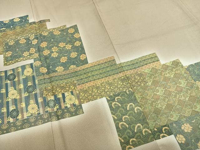 平和屋着物●洗える最高級着物　＜英＞はなぶさ謹製　色留袖　色紙花文　暈し染め　金彩　洗える着物　AABG4512fy
