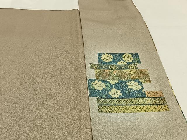 平和屋着物●洗える最高級着物　＜英＞はなぶさ謹製　色留袖　色紙花文　暈し染め　金彩　洗える着物　AABG4512fy