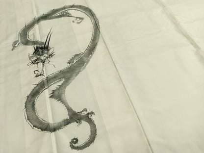 平和屋着物●訪問着　手描き　龍　やまと誂製　正絹　逸品　AABG4520fy