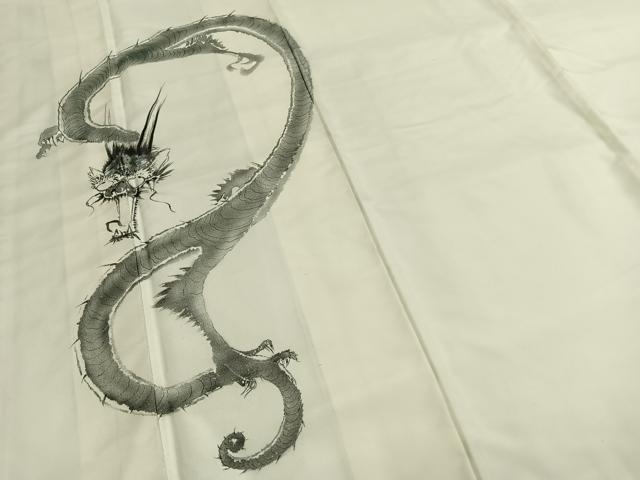 平和屋着物●訪問着　手描き　龍　やまと誂製　正絹　逸品　AABG4520fy