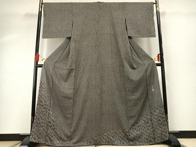 平和屋着物●二代目 川村久太郎　訪問着　樹林文　正絹　逸品　AABG4529fy