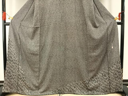 平和屋着物●二代目 川村久太郎　訪問着　樹林文　正絹　逸品　AABG4529fy
