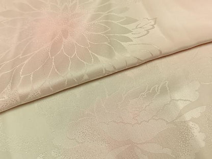 平和屋着物●振袖用長襦袢　無双仕立て　草花地紋　暈し染め　正絹　逸品　AABG4544fy