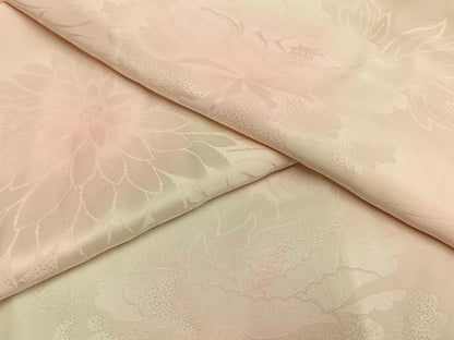 平和屋着物●振袖用長襦袢　無双仕立て　草花地紋　暈し染め　正絹　逸品　AABG4544fy